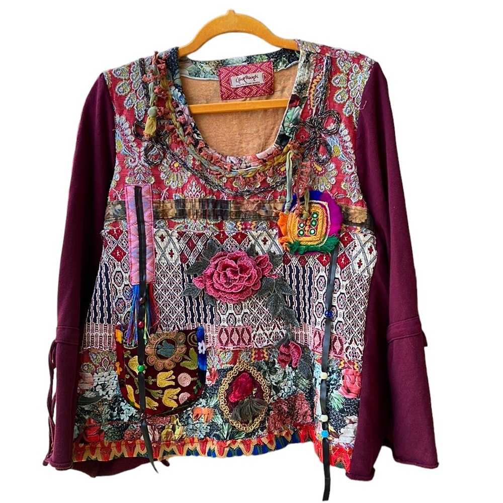 “Desigual like” Multicolor Patchwork Blouse